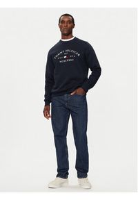 TOMMY HILFIGER - Tommy Hilfiger Bluza MW0MW35526 Granatowy Regular Fit. Kolor: niebieski. Materiał: bawełna #4