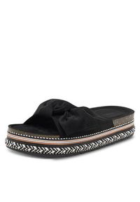 DeeZee Klapki E2050-3 Czarny. Kolor: czarny. Materiał: materiał #4