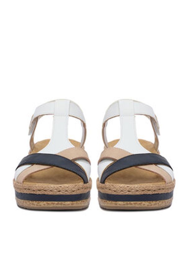 Rieker Sandały CEO-V0919-81 Biały. Kolor: biały. Materiał: skóra