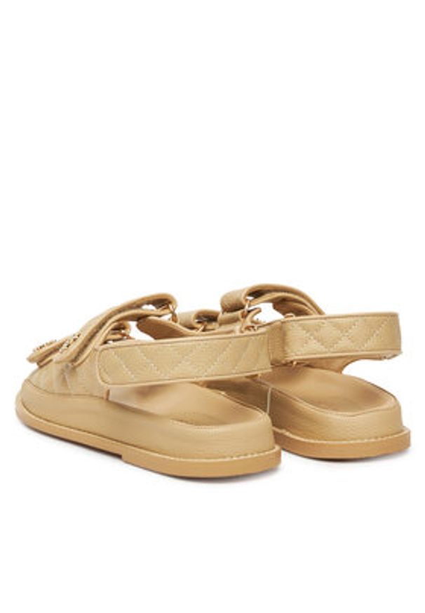 Nine West Klapki V1557-703-1 Beżowy. Kolor: beżowy. Materiał: materiał, syntetyk
