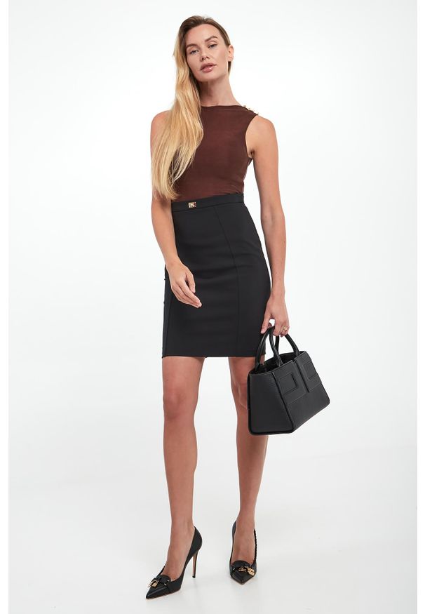 Elisabetta Franchi - Top damski w prążki ELISABETTA FRANCHI. Wzór: prążki