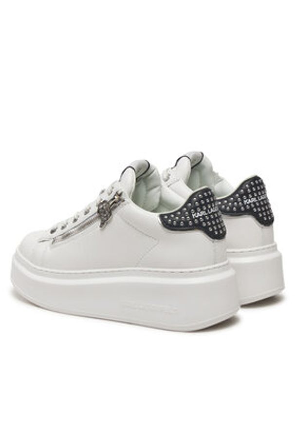Karl Lagerfeld - KARL LAGERFELD Sneakersy Ankapri KL63527 Biały. Kolor: biały. Materiał: skóra