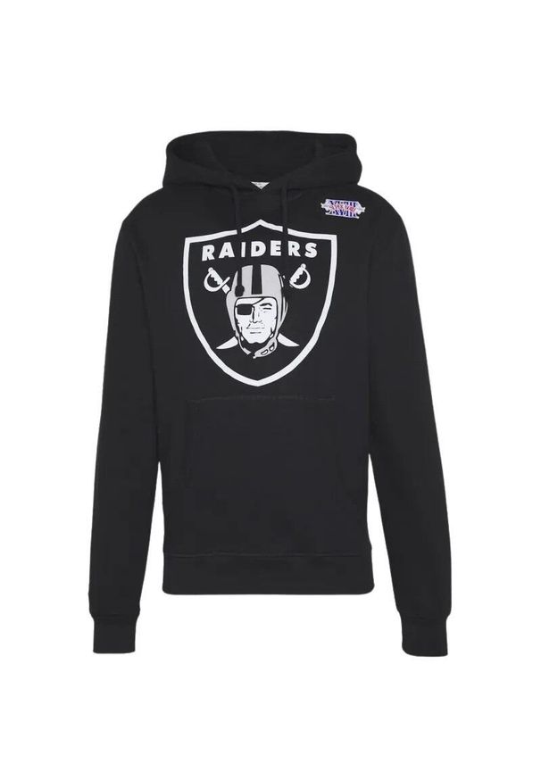 Mitchell & Ness - Hoodie Oakland Raiders superbowl 80s Howie Long. Typ kołnierza: kaptur. Kolor: czarny. Materiał: dresówka. Sezon: lato. Sport: piłka nożna