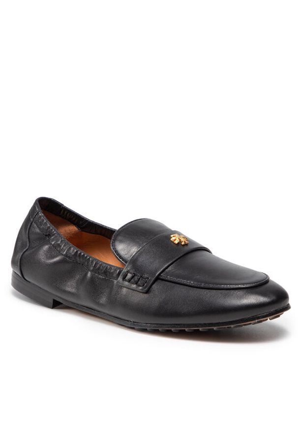 Tory Burch Lordsy Ballet Loafer 87269 Czarny. Kolor: czarny. Materiał: nubuk, skóra