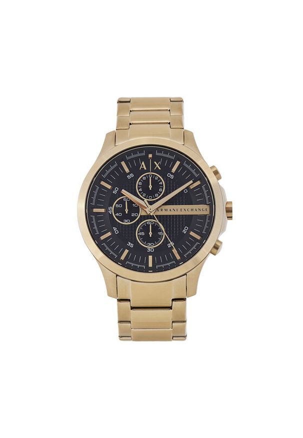 Armani Exchange Zegarek Hampton AX2137 Złoty. Kolor: złoty