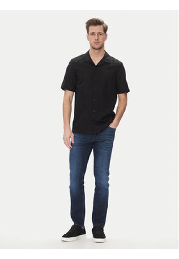 Calvin Klein Koszula K10K114197 Czarny Regular Fit. Kolor: czarny. Materiał: bawełna