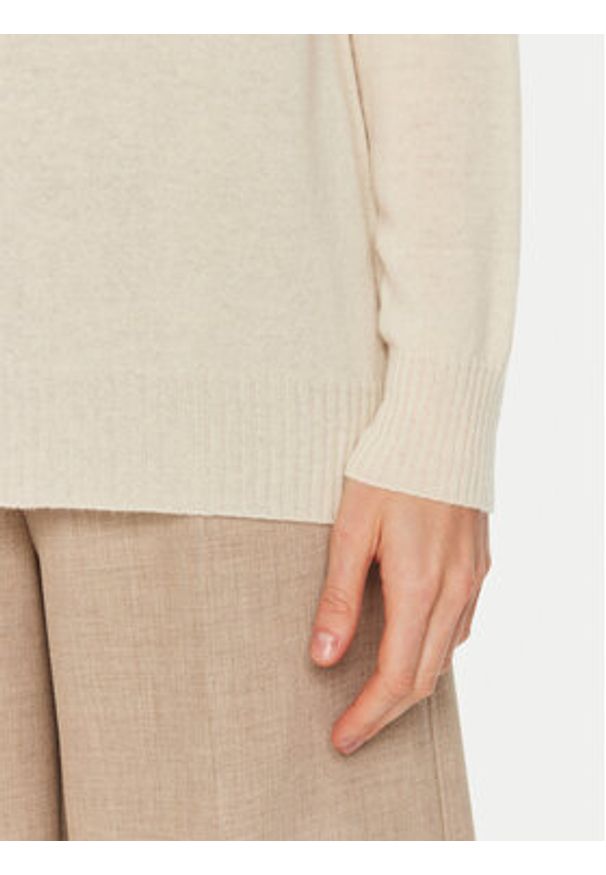 ViCOLO Sweter 22044S Écru Regular Fit. Materiał: wełna, kaszmir