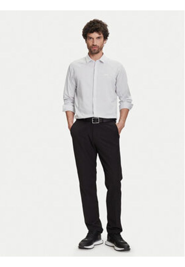 BOSS Koszula Excurse 50544843 Biały Regular Fit. Kolor: biały. Materiał: bawełna