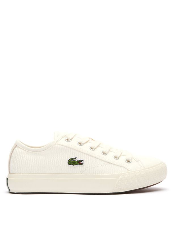 Lacoste Tenisówki Backourt 747CFA0006 Écru. Materiał: materiał