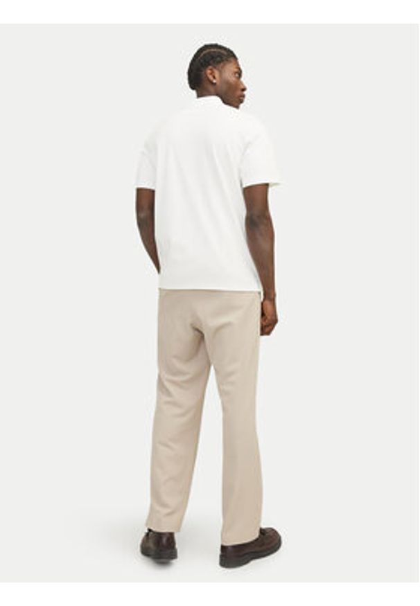 Jack & Jones Polo Crodney 12251180 Biały Regular Fit. Typ kołnierza: polo. Kolor: biały. Materiał: syntetyk, bawełna