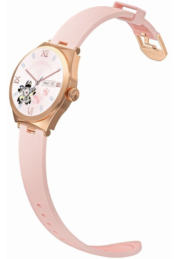 Smartwatch Gravity Smartwatch Różowe Złoto Różowy GT25-2. Rodzaj zegarka: smartwatch. Kolor: złoty, wielokolorowy, różowy