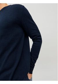 Jack & Jones Sweter Emil 12208364 Granatowy Regular Fit. Kolor: niebieski. Materiał: bawełna #4