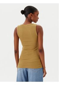 BOSS Top C_Ematite 50504245 Beżowy Slim Fit. Kolor: beżowy. Materiał: bawełna #4