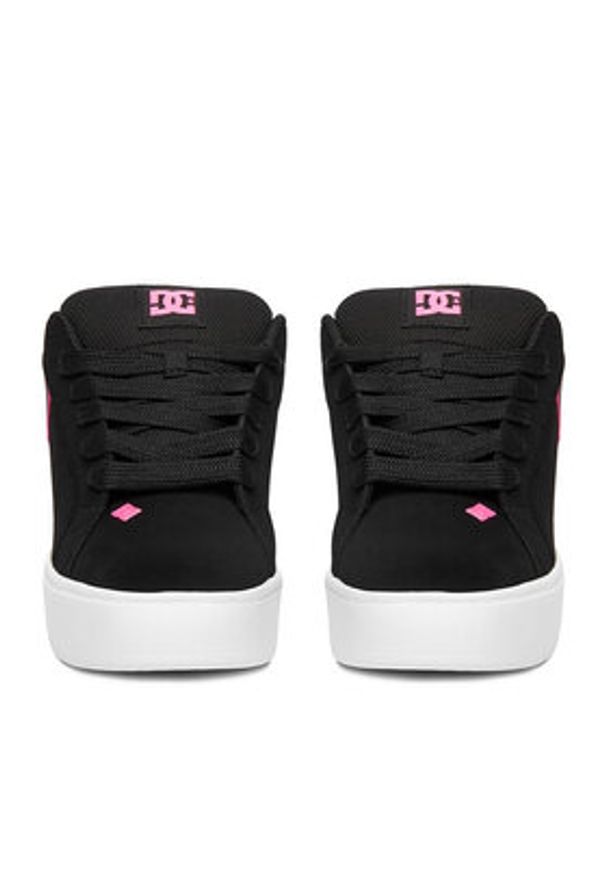 DC Sneakersy CEO-COURT GRAFFIK PLATFORM DC02422001 Czarny. Kolor: czarny. Materiał: zamsz, skóra. Obcas: na platformie
