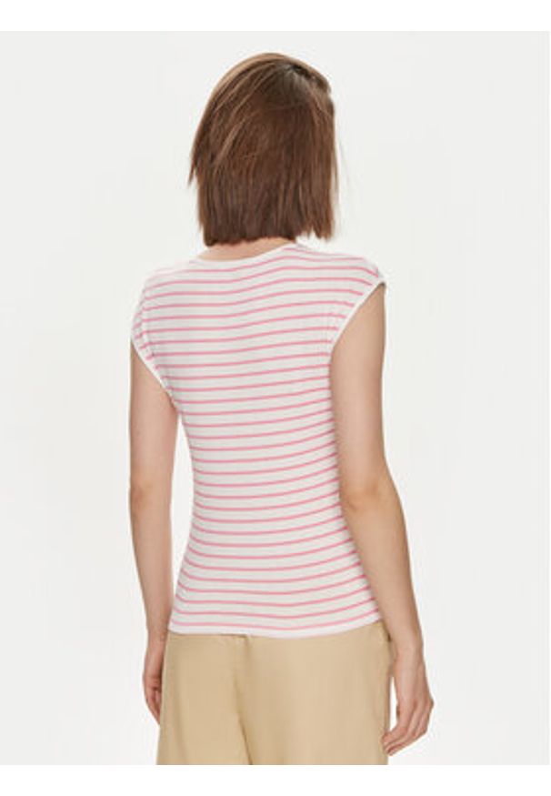 United Colors of Benetton - United Colors Of Benetton T-Shirt 3NRAD107J Różowy Regular Fit. Kolor: różowy. Materiał: wiskoza