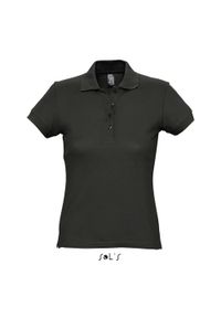 SOL'S - Polo Sol's Passion. Okazja: na co dzień. Typ kołnierza: polo. Kolor: czarny. Styl: casual #1