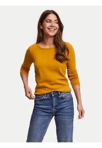 Vero Moda Sweter Care 10136644 Pomarańczowy Regular Fit. Kolor: pomarańczowy. Materiał: bawełna