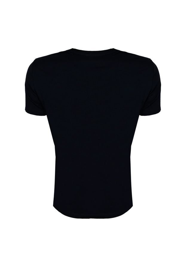 Emporio Armani T-shirt | 112010 4F511 | Mężczyzna | Granatowy. Okazja: na co dzień, na spotkanie biznesowe, na spacer. Kolor: niebieski. Materiał: elastan. Styl: biznesowy, elegancki, casual