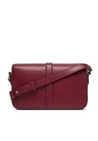 TOMMY HILFIGER - Tommy Hilfiger Torebka Th Libre Flap Crossover AW0AW17723 Bordowy. Kolor: czerwony. Materiał: skórzane #5