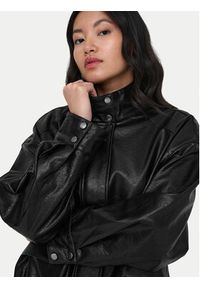 only - ONLY Kurtka z imitacji skóry Julia 15373024 Czarny Loose Fit. Kolor: czarny. Materiał: skóra #7