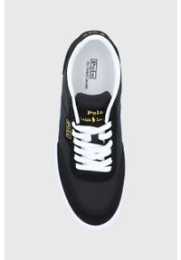 Polo Ralph Lauren - Tenisówki. Nosek buta: okrągły. Zapięcie: sznurówki. Kolor: czarny. Materiał: guma #5