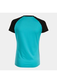 Koszulka Sportowa Joma Elite X dla Kobiet - Fluorescencyjny Turkus - XL. Kolor: niebieski, czarny, wielokolorowy. Materiał: poliester, elastan. Sport: bieganie