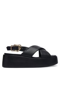 Love Moschino - LOVE MOSCHINO Sandały JA16137I0OIA0000 Czarny. Kolor: czarny. Materiał: skóra #1