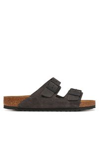 Birkenstock Klapki Arizona zamsz 1028603 Szary. Kolor: szary. Materiał: skóra, zamsz #1