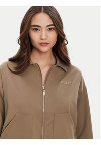 Guess Bluza V5YL08 KCX42 Brązowy Regular Fit. Kolor: brązowy. Materiał: syntetyk #3