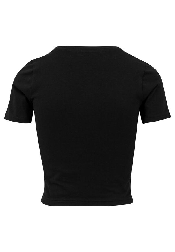 BUILD YOUR BRAND - Damska Crop Top. Kolor: czarny