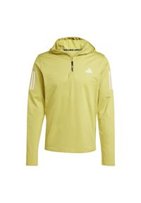 Adidas - Kurtka 1/2 z zamkiem błyskawicznym adidas Own the Run winterized. Kolor: żółty. Sezon: zima. Sport: bieganie #1