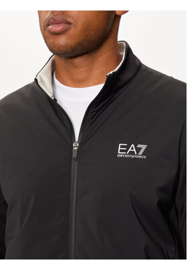 EA7 Emporio Armani Kurtka przejściowa 6DPM85 PJUFZ Czarny Regular Fit. Kolor: czarny. Materiał: syntetyk