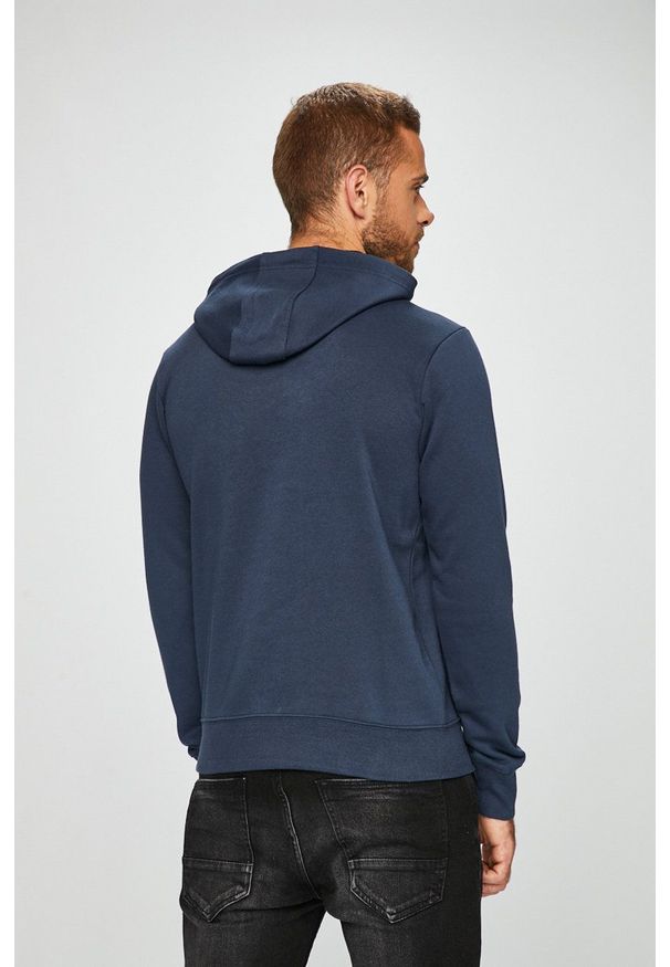 Kappa - Bluza. Okazja: na co dzień. Kolor: niebieski. Materiał: dzianina. Wzór: nadruk. Styl: casual