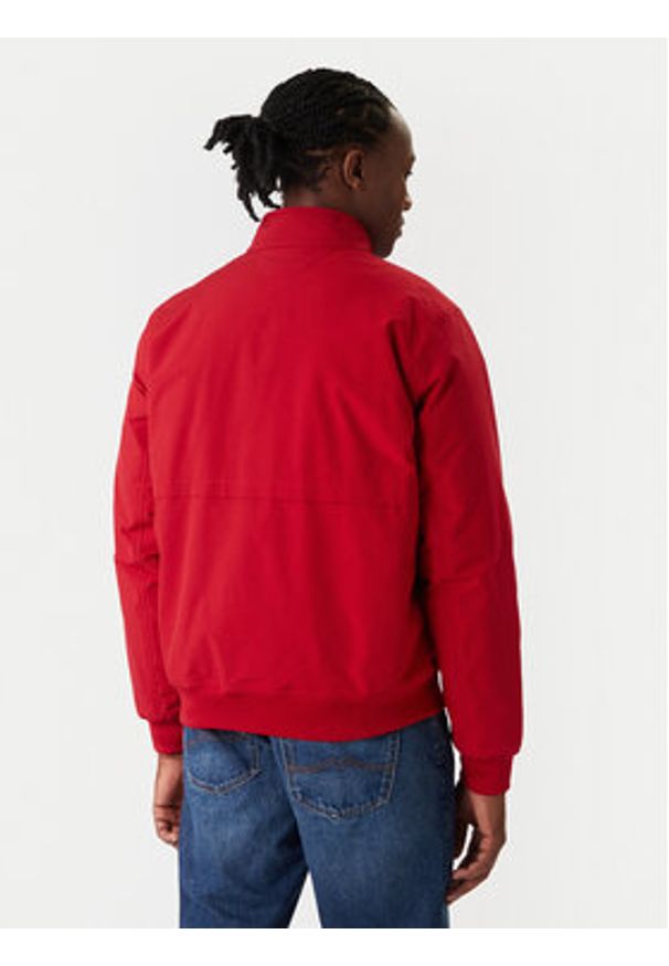 TOMMY HILFIGER - Tommy Hilfiger Kurtka przejściowa Harrington MW0MW37647 Czerwony Regular Fit. Kolor: czerwony. Materiał: syntetyk