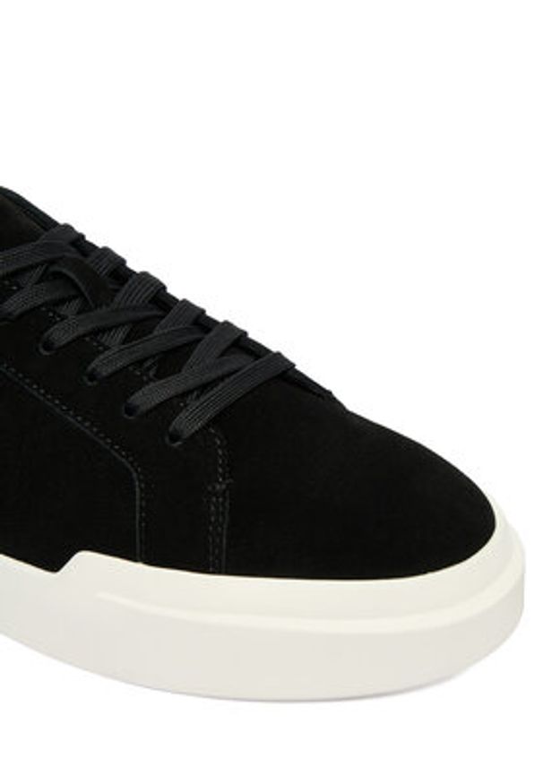 Calvin Klein Sneakersy Chunky Cupsole Laceup Su YM0YM01453 Czarny. Kolor: czarny. Materiał: zamsz, skóra
