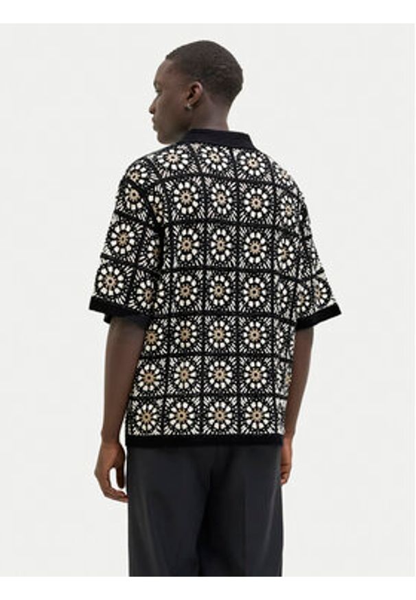 Jack & Jones Koszula Cartagena 12278724 Czarny Loose Fit. Kolor: czarny. Materiał: bawełna