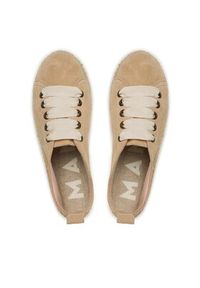 Manebi Espadryle Lace-Up Espadrilles K 1.1 E0 Beżowy. Kolor: beżowy. Materiał: zamsz, skóra