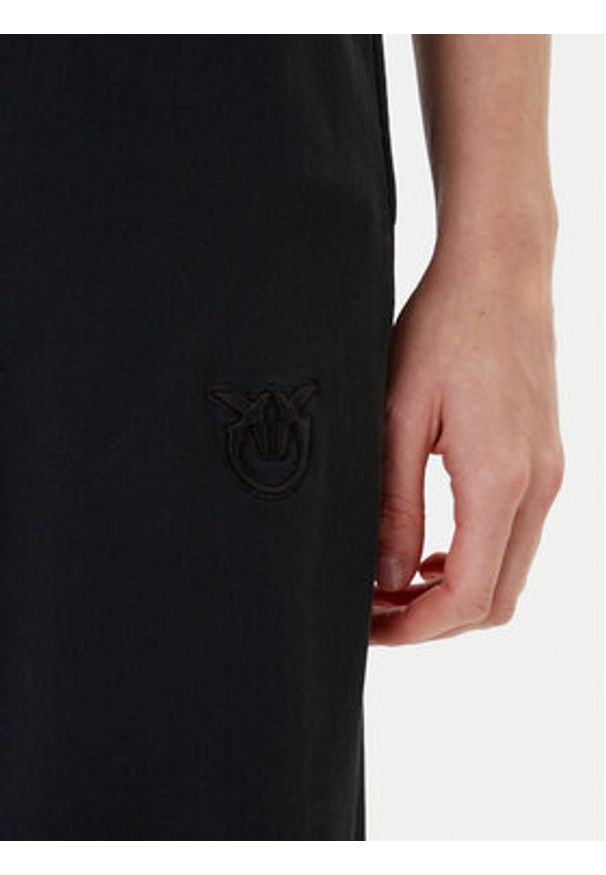 Pinko - PINKO Spodnie dresowe Pazzo 105508 A2RB Czarny Regular Fit. Kolor: czarny. Materiał: bawełna