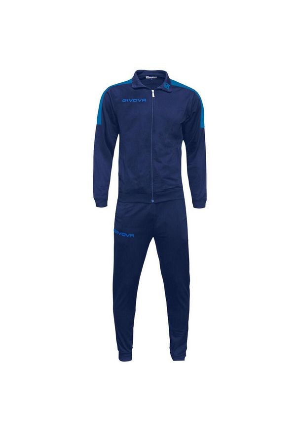 Givova - Dres Męski Tuta Revolution. Kolor: niebieski. Materiał: dresówka