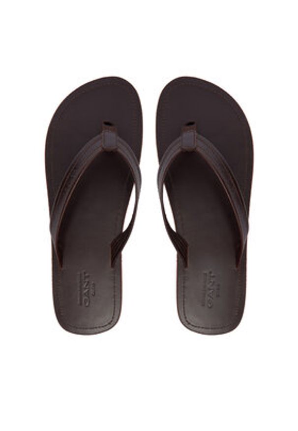 GANT - Gant Japonki 32601264 Brązowy. Kolor: brązowy. Materiał: skóra