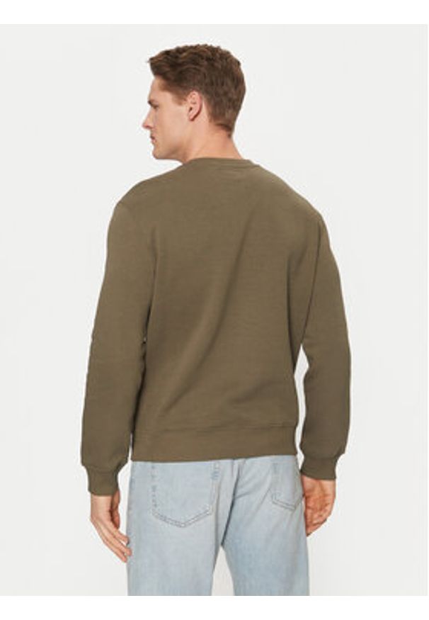 Guess Jeans Bluza M4YQ19 K9V31 Khaki Regular Fit. Kolor: brązowy. Materiał: bawełna