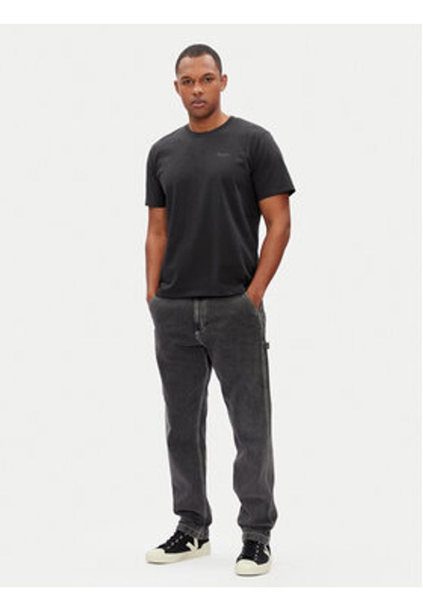 Pepe Jeans T-Shirt Jacko PM508664 Czarny Regular Fit. Kolor: czarny. Materiał: bawełna