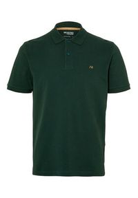 Selected Homme Polo 16087839 Zielony Regular Fit. Typ kołnierza: polo. Kolor: zielony