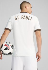Puma - Koszulka wyjazdowa FC St. Pauli 2024/25. Kolor: biały, brązowy, wielokolorowy
