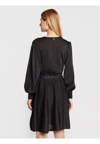TwinSet - TWINSET Sukienka koktajlowa 222TT3011 Czarny Regular Fit. Kolor: czarny. Materiał: syntetyk. Styl: wizytowy #4