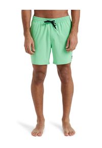 Quiksilver - Szorty kąpielowe dla Mężczyzn SURFSILK SOLID 16" Zielony. Kolor: zielony. Materiał: elastan, poliester, materiał. Styl: sportowy