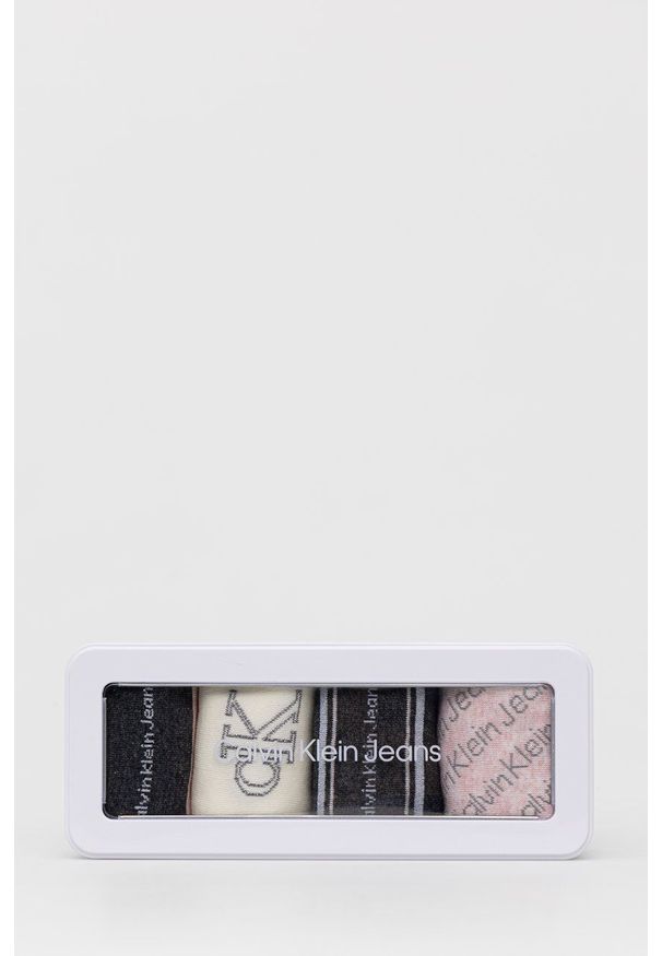 Calvin Klein - Skarpetki (4-pack). Kolor: szary