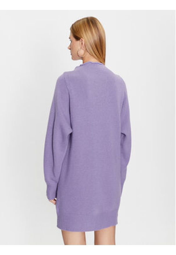 Liu Jo Sweter CF3049 MA62E Fioletowy Regular Fit. Kolor: fioletowy. Materiał: wełna