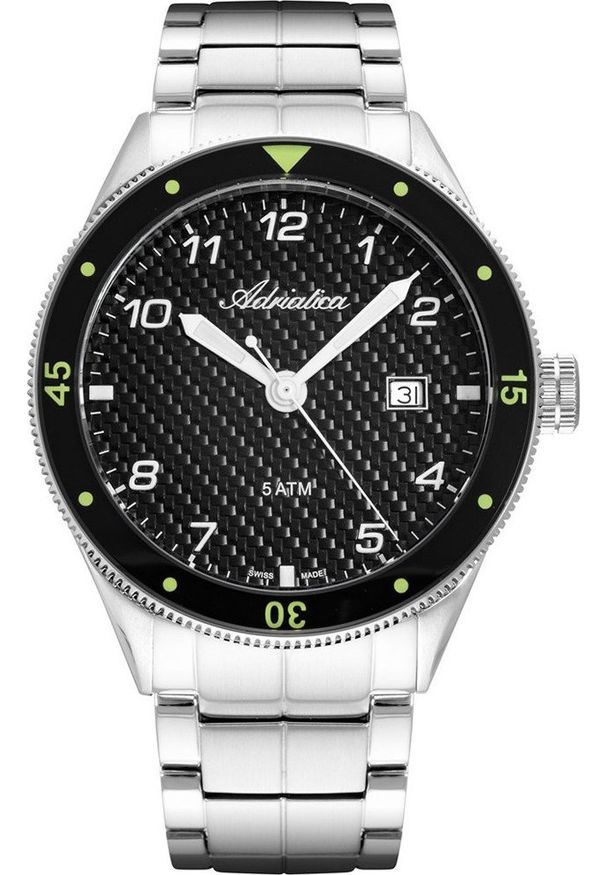 Zegarek Adriatica Zegarek męski Adriatica A8322.5154Q srebrny. Kolor: srebrny