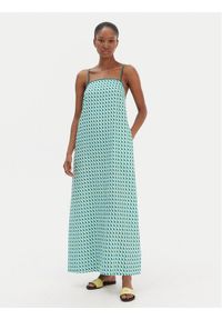 Seafolly Sukienka letnia Sorrento 55657-DR Zielony Regular Fit. Kolor: zielony. Materiał: len. Sezon: lato #1